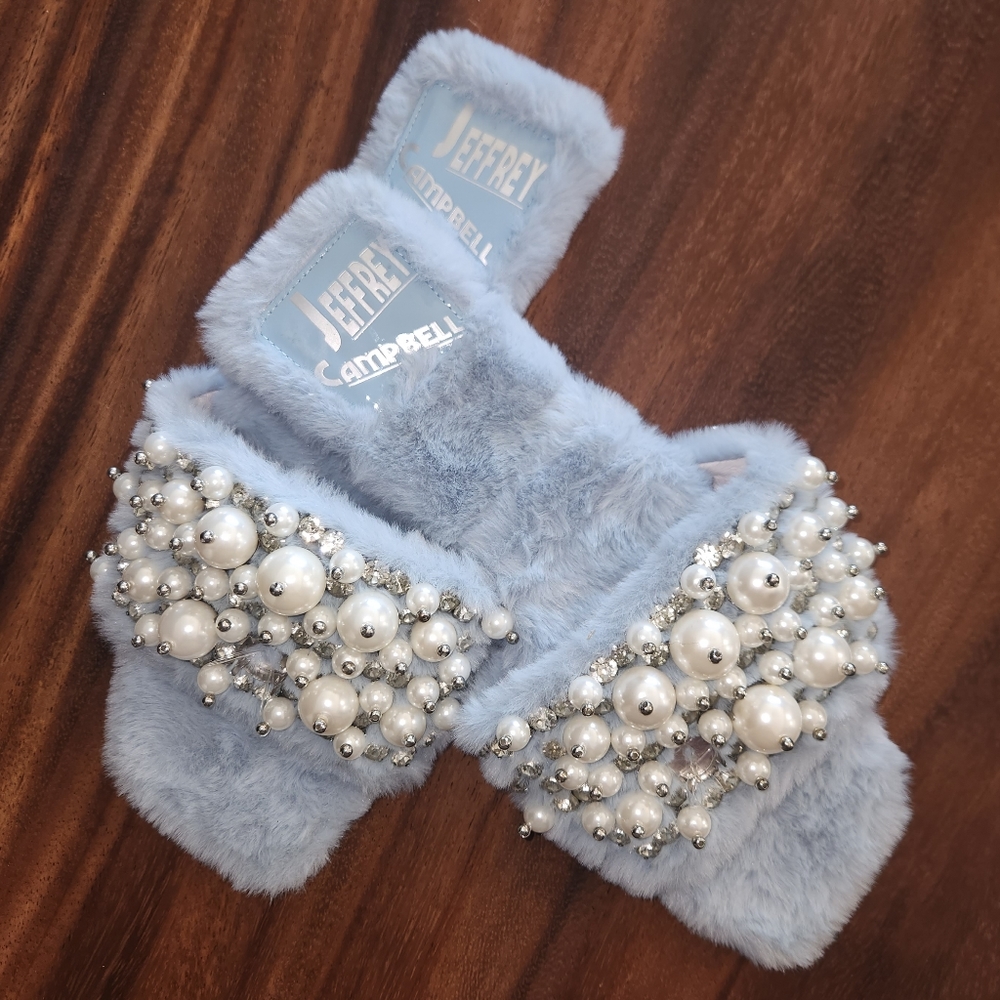 Jeffrey Campbell Slippers with Pearls